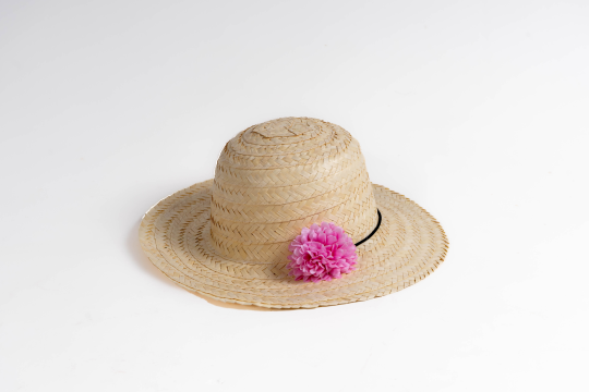Beautiful white flower hat