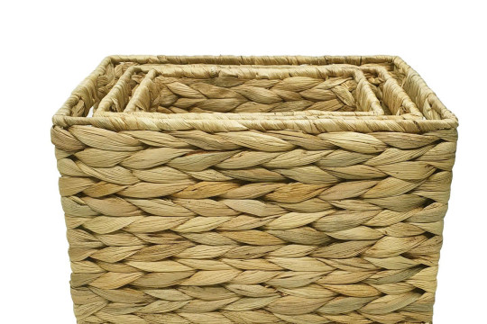 Set of 3 mini water hyacinth trays