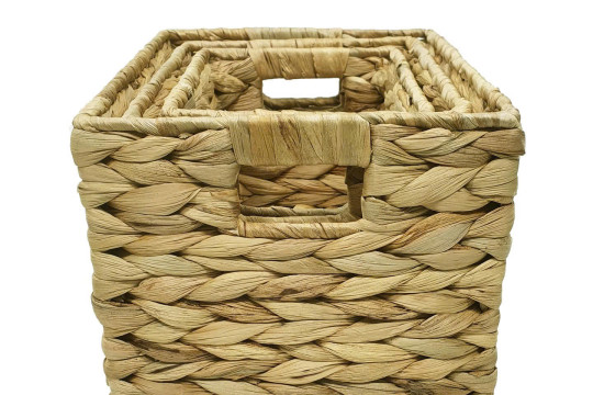 Set of 3 mini water hyacinth trays