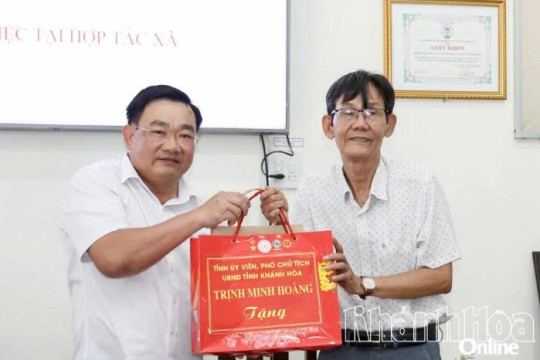 Phó Chủ tịch UBND tỉnh Trịnh Minh Hoàng đến thăm, làm việc tại một số hợp tác xã